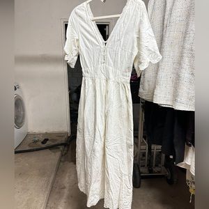 ZARA TRF EMBROIDERED DRESS Size S